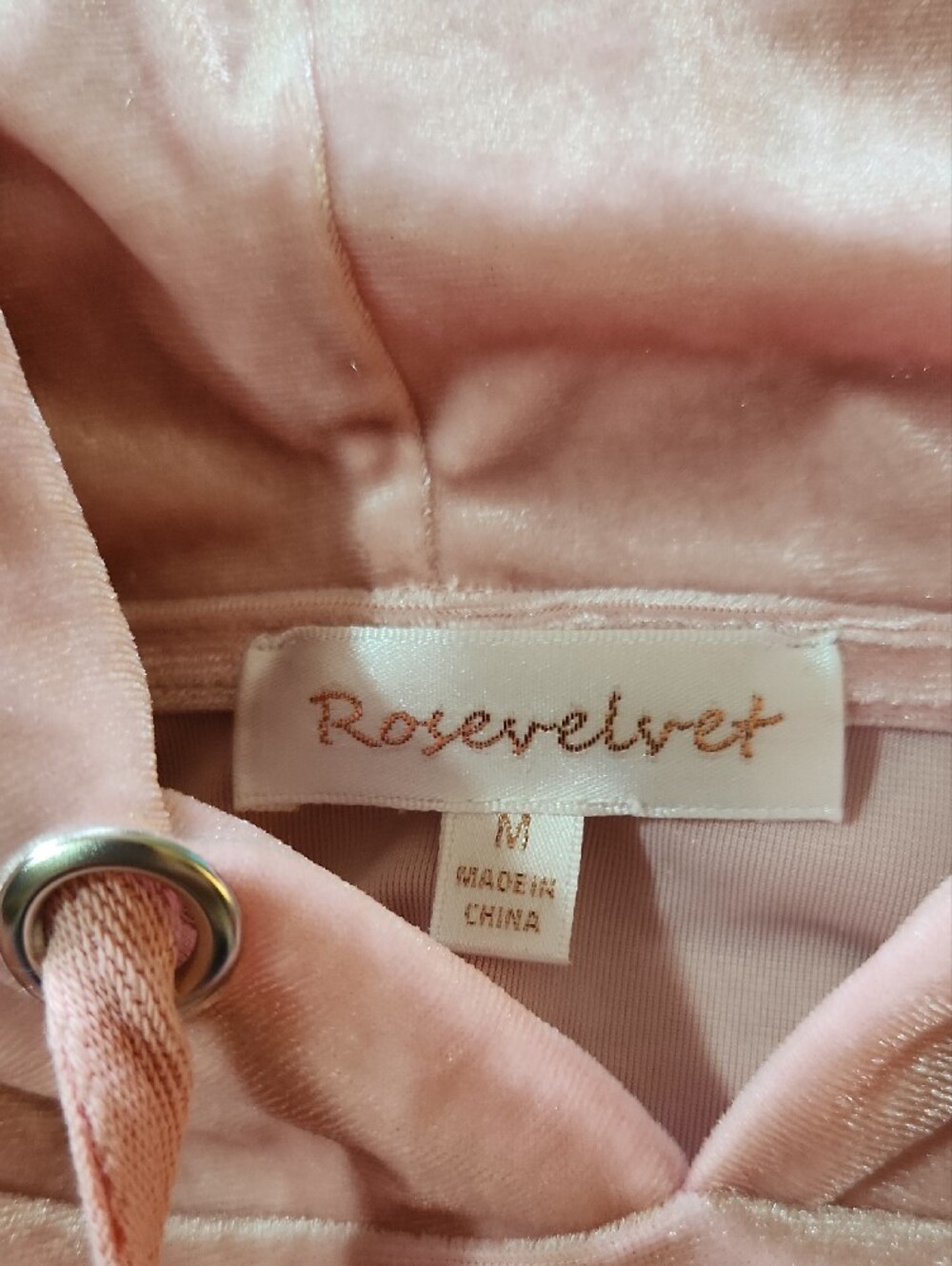 Rose Velvet Velvet Rose Pink Cropped Hoodie And Pants by Rose Velvet - Picture 6 of 6